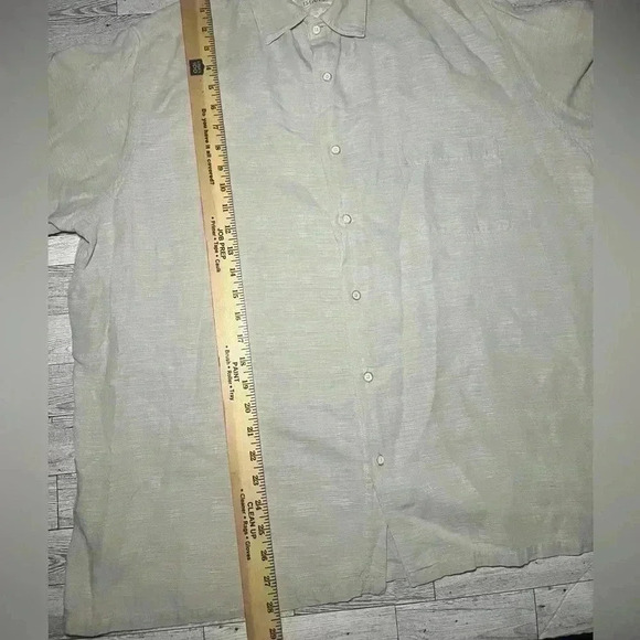 Tasso Elba Island Men's XXL Silk Linen Button Down Shirt - Picture 6 of 7